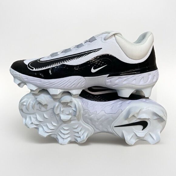 Nike Alpha Huarache Elite 4 Low Men\'s 11.5 White MCS Baseball Cleats FD6255-101 main image 8